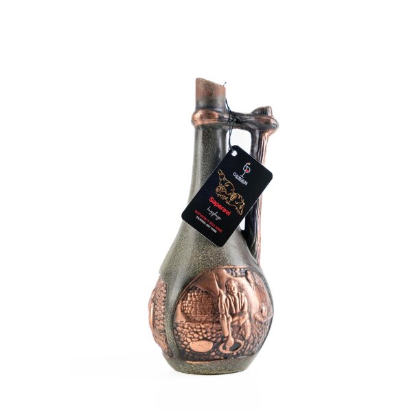 Saperavi Georgian Production Tonflasche Orshimo