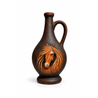 Saperavi Georgian Production Tonflasche Horse